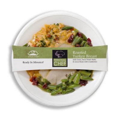 Vacuum-sealed, microwavable solution - ready meal ready to serve