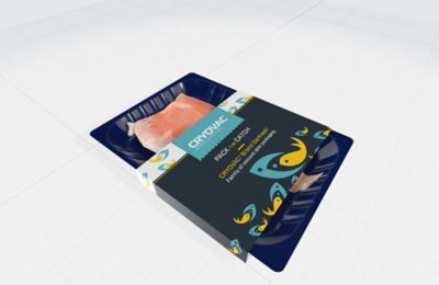 Envase 3D para salmón