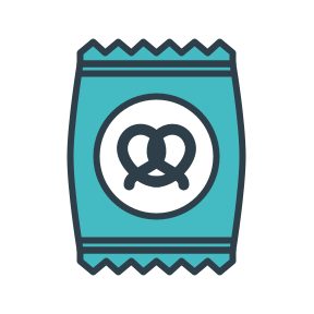 bag of pretzels icon